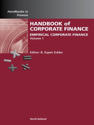cover image of Handbook of Empirical Corporate Finance SET